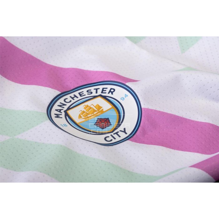 Camiseta Pre Partido del Manchester City 2023 Blanco - Haga un click en la imagen para cerrar
